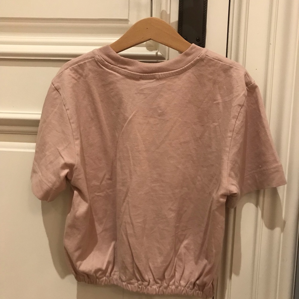 pink wilfred shirt from aritzia